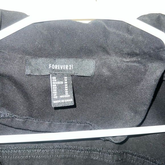 Forever 21 Black Utility Jacket Classic Design - Picture 2 of 3